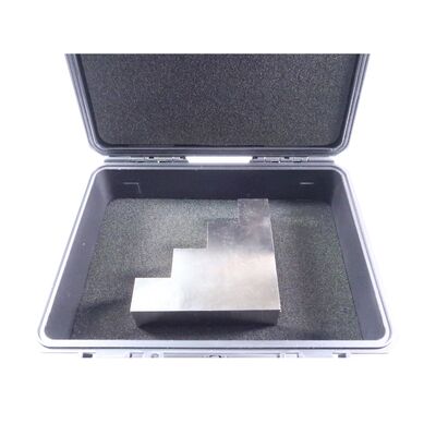 Nickel-plated 1018 Steel 4 Step Calibration Block with 1.0-2.0-3.0-4.0 Inch Thickness for Ultrasonic Testing