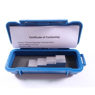 4-Step Thickness 5-10-15-20mm Ultrasonic Calibration Block in Duplex Stainless Steel for NDT