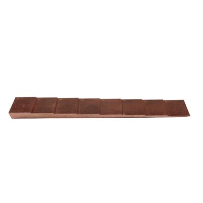 8‑Step Thickness 1-2-3-4-5-6-7-8MM Ultrasonic Testing Calibration Reference Block Copper Alloy