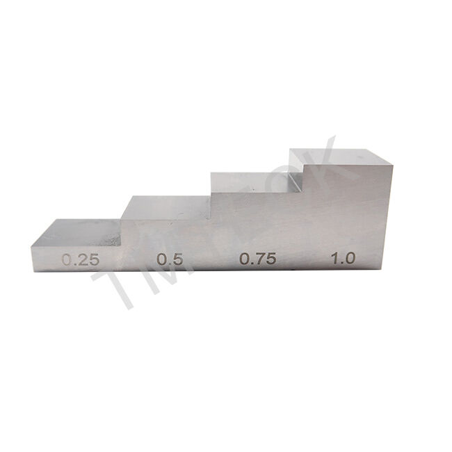 1018 Steel 4 Step Calibration Block with 0.25''-0.5''-0.75''-1.0'' Thickness for Ultrasonic Testing
