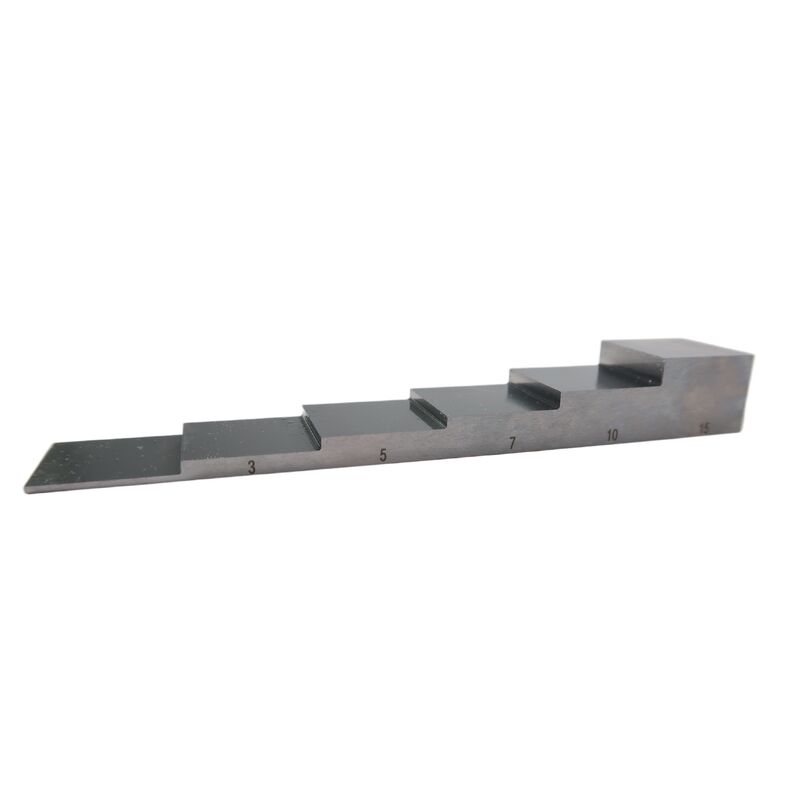 1018 Steel 6 Step Calibration Block with 1-3-5-7-10-15mm Thickness for Ultrasonic Testing