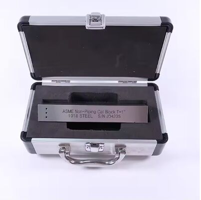 ASME নন-পাইপিং ক্যাল ব্লক T=1 ইঞ্চি ASME টাইপ 1018 স্টিল ক্যালিব্রেশন ব্লক ইউটি শিয়ার ওয়েভের জন্য (1 ইঞ্চি পুরুত্ব)